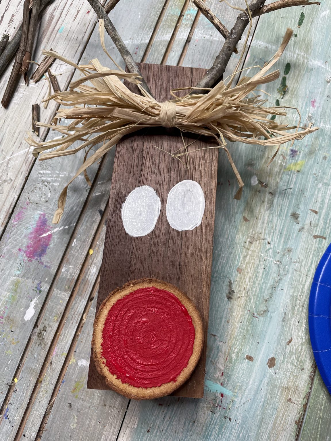 Diy Wood Block Reindeer Re Fabbed