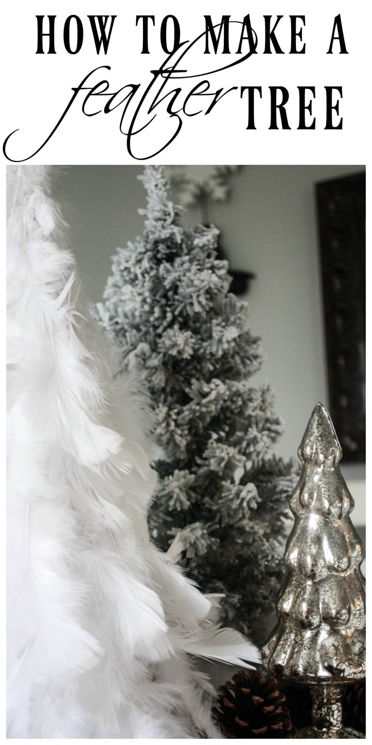 DIY Feather Christmas Tree