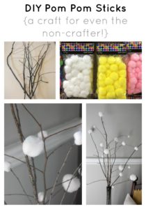 DIY Pom Pom Sticks