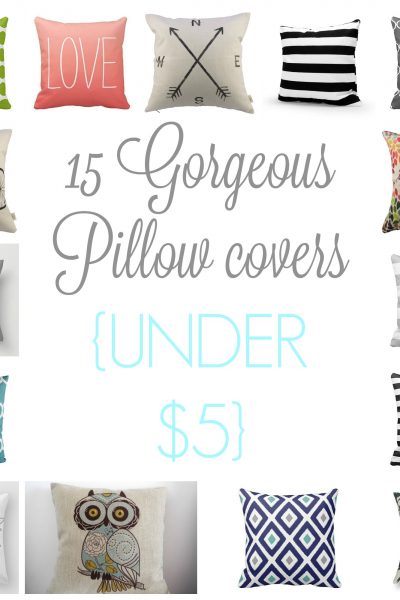 15 Pillow Covers under $5.00