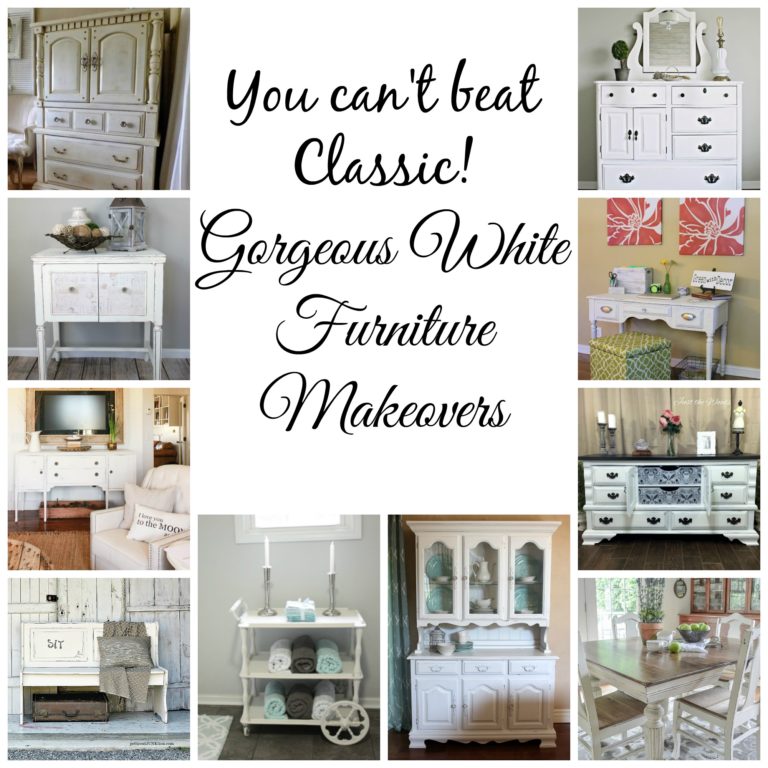 You Can't Beat Classic- White Furniture Makeovers - Re-Fabbed