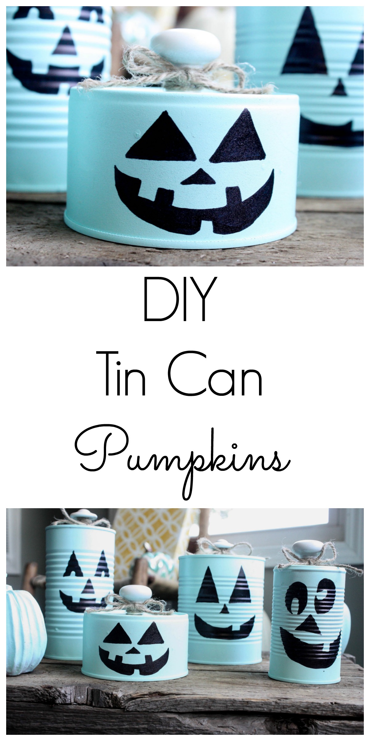 DIY Tin Can Pumpkins - Re-Fabbed