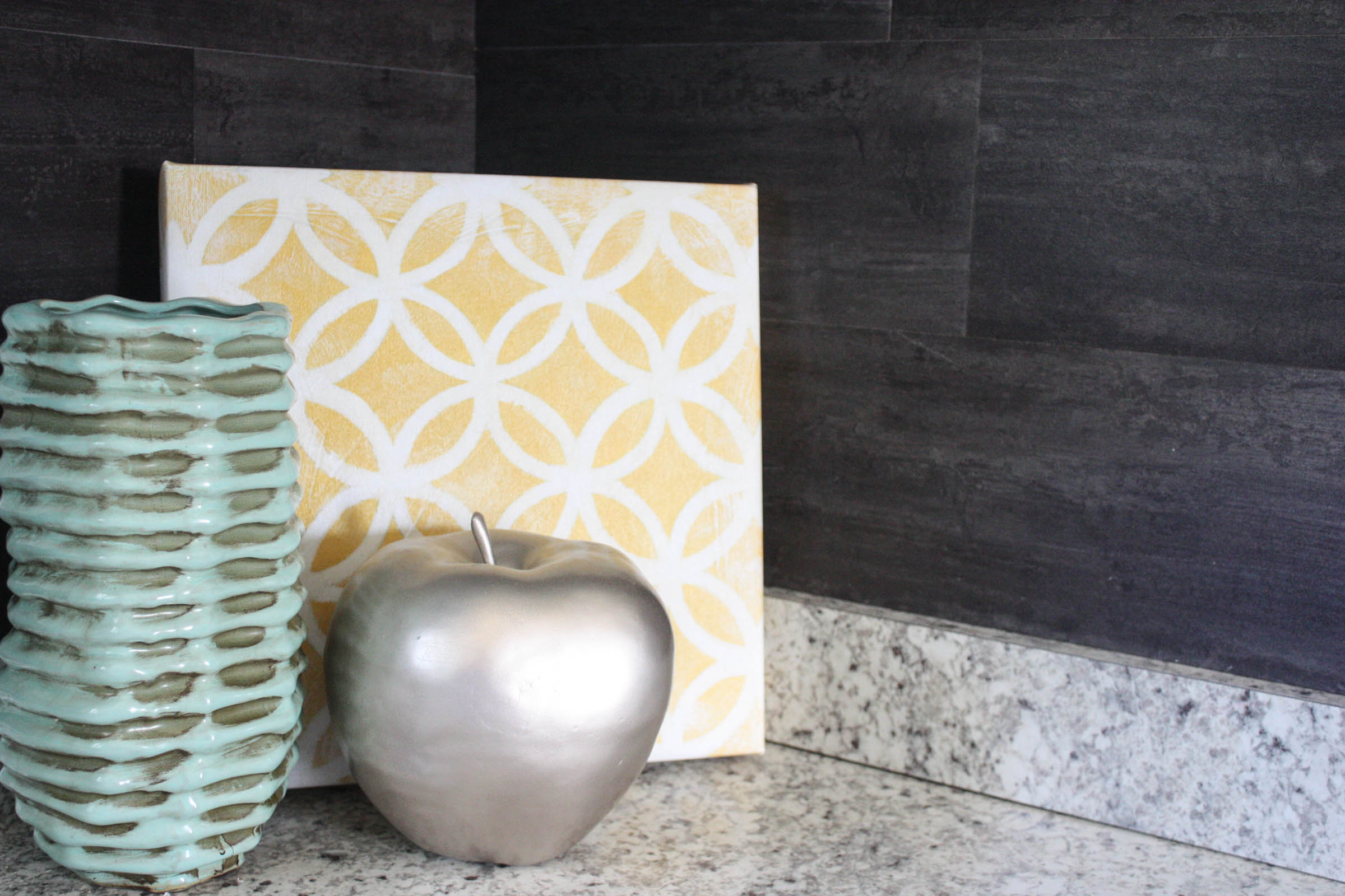 Our $40 Backsplash {Using Vinyl Flooring} - Re-Fabbed (2400 x 1600 Pixel)