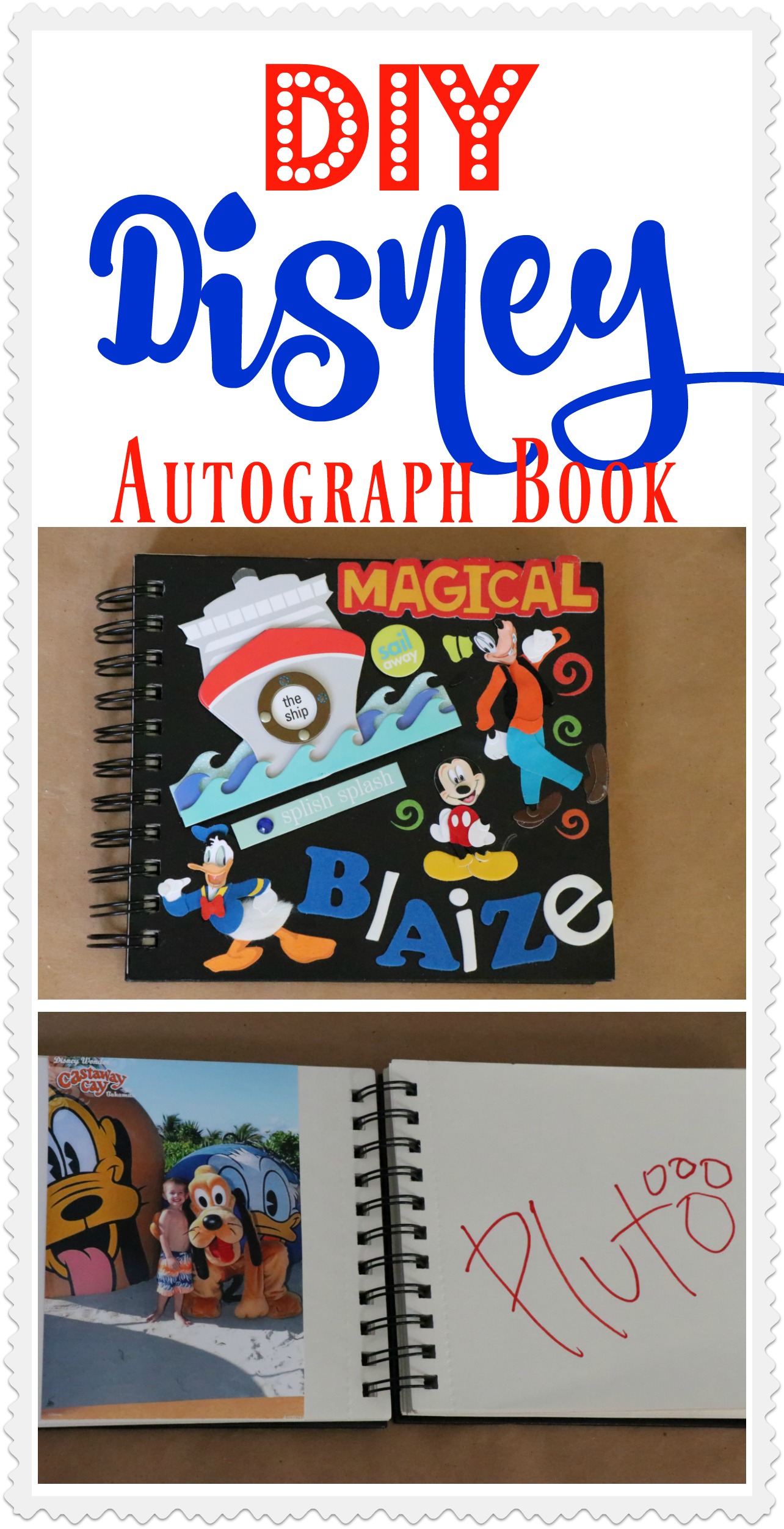 DIY Disney Autograph Books