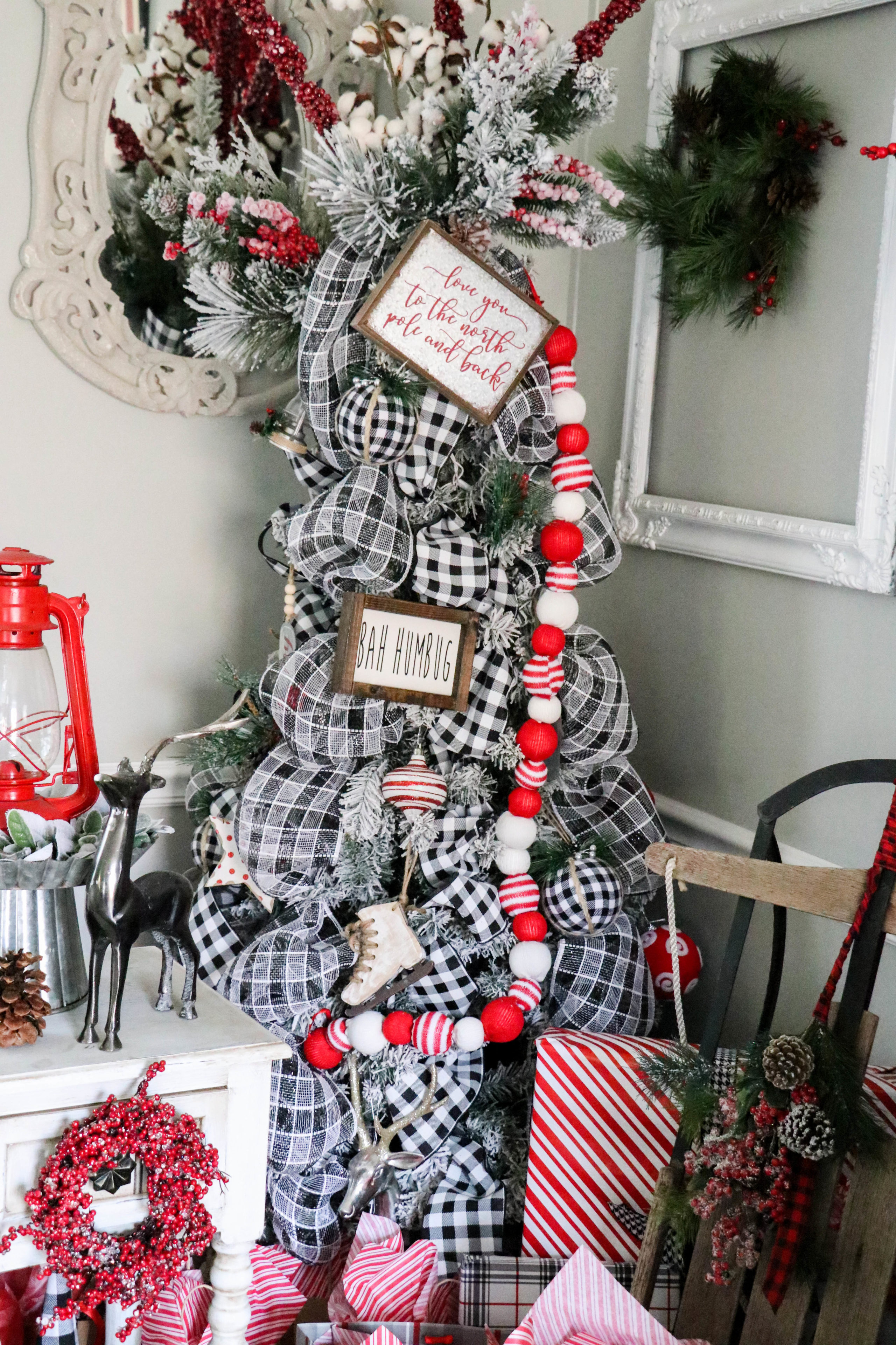 Buffalo plaid christmas tree 10 Re Fabbed