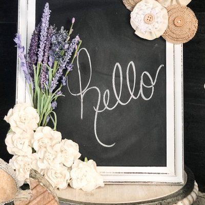 DIY Dollar Store Chalkboard Makeover