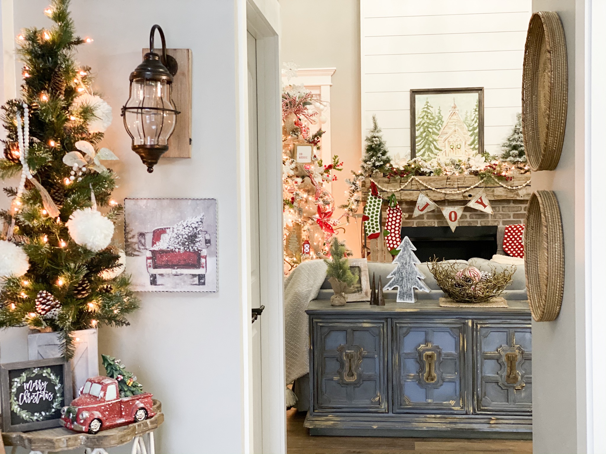 A simple Christmas entryway - Re-Fabbed