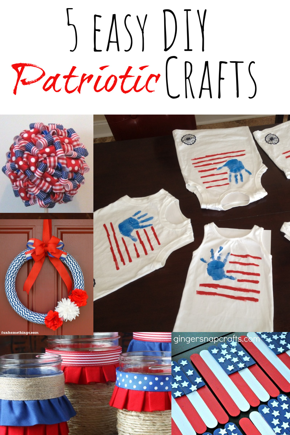 Roundup~5 Easy DIY Patriotic Crafts - Re-Fabbed