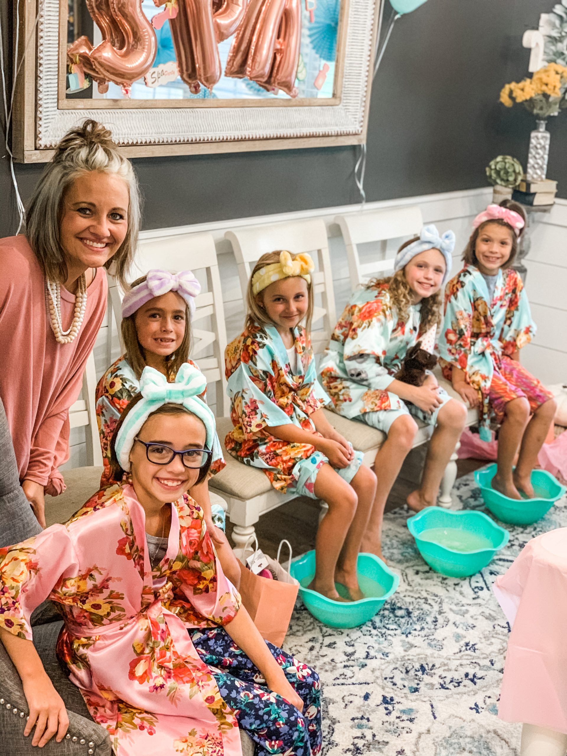 Little girls spa birthday party Re Fabbed