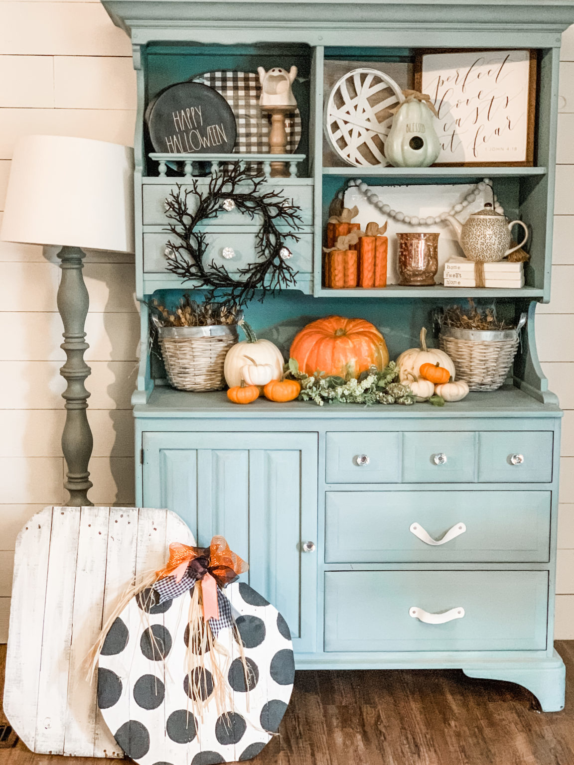 Fall Hutch Decor Re Fabbed