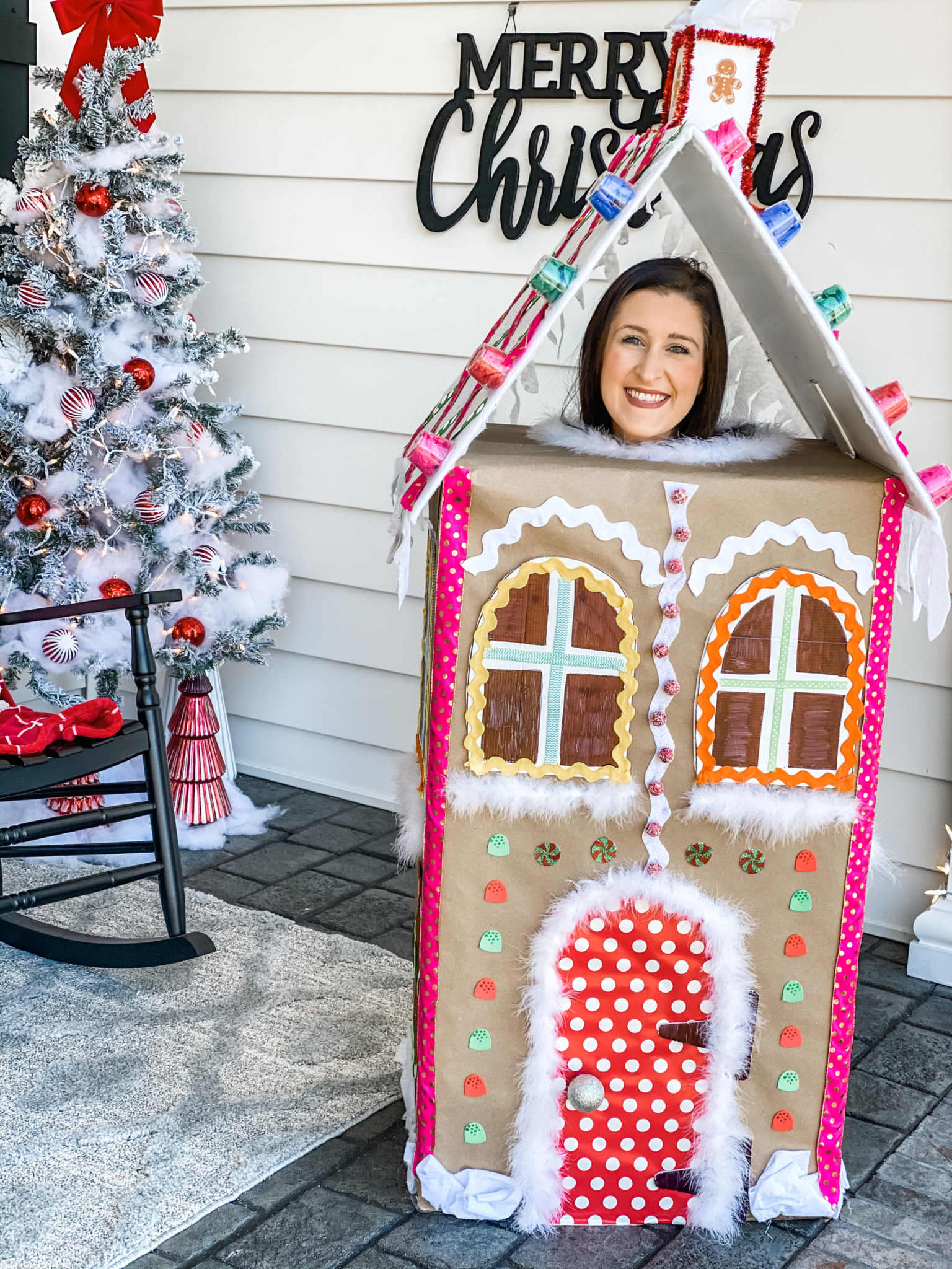 diy life size gingerbread house - Re-Fabbed