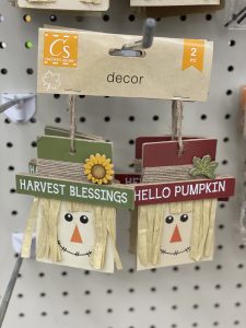 dollar tree scarecrow ornaments