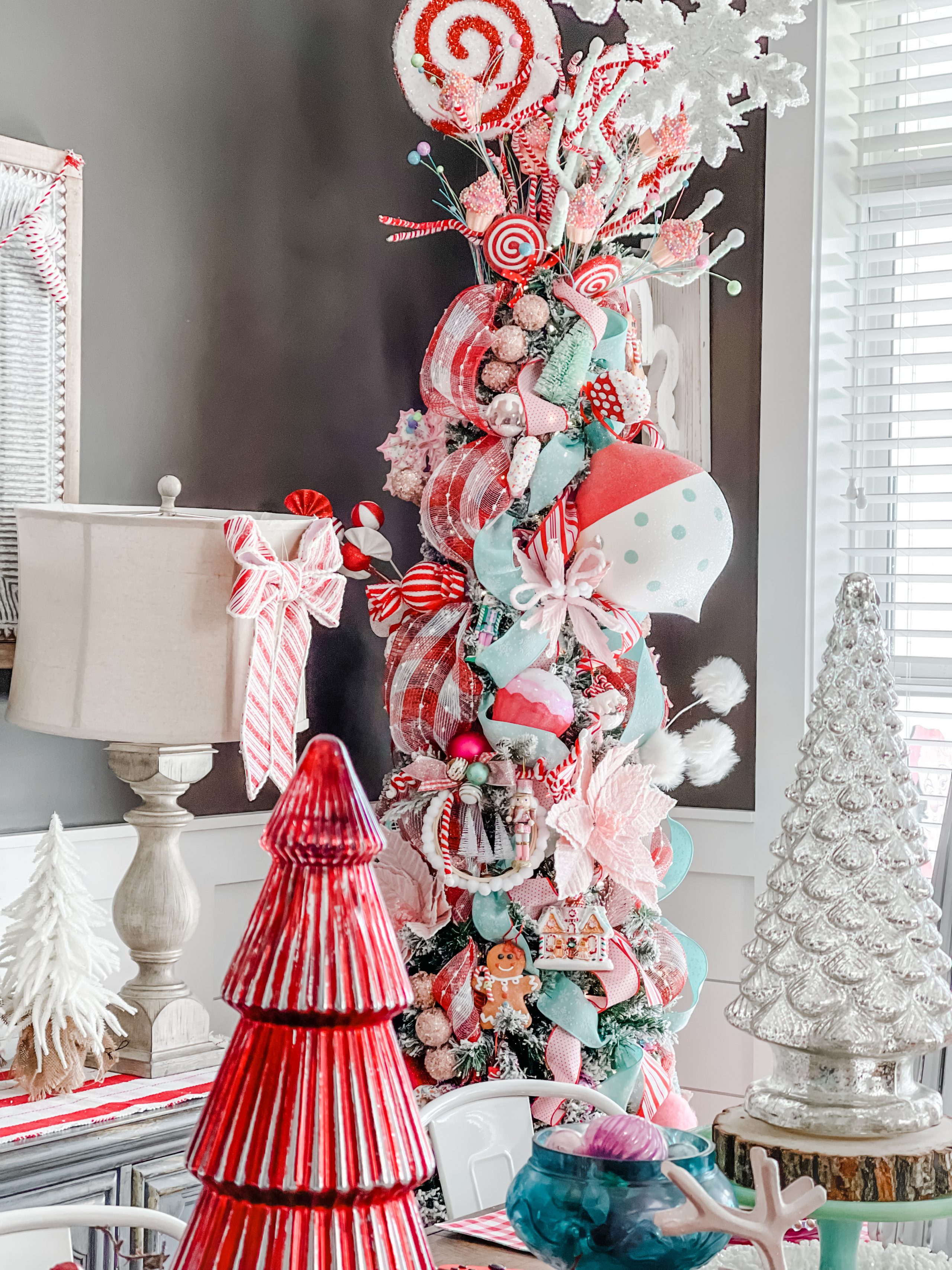 Candyland Christmas dining room - Re-Fabbed