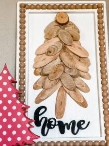 diy driftwood Chritmas tree