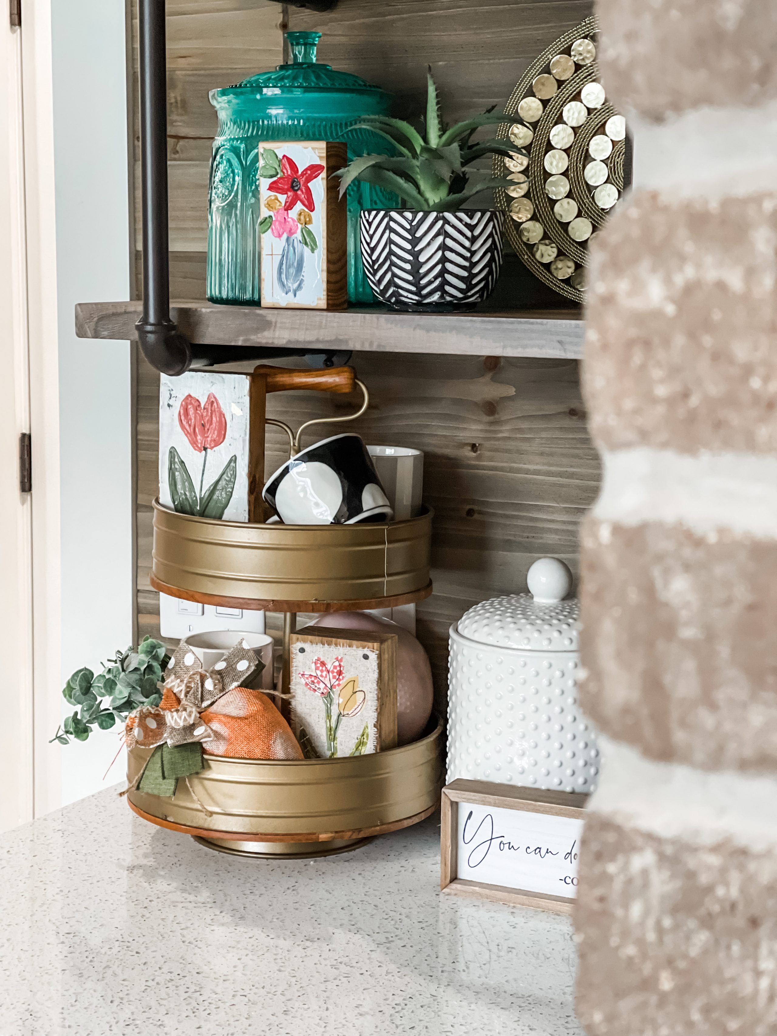 COFFEE BAR IDEAS FOR SPRING, Spring Coffee Bar Decor