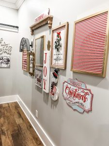 Christmas Hallway Decor Gallery Wall1 225x300 