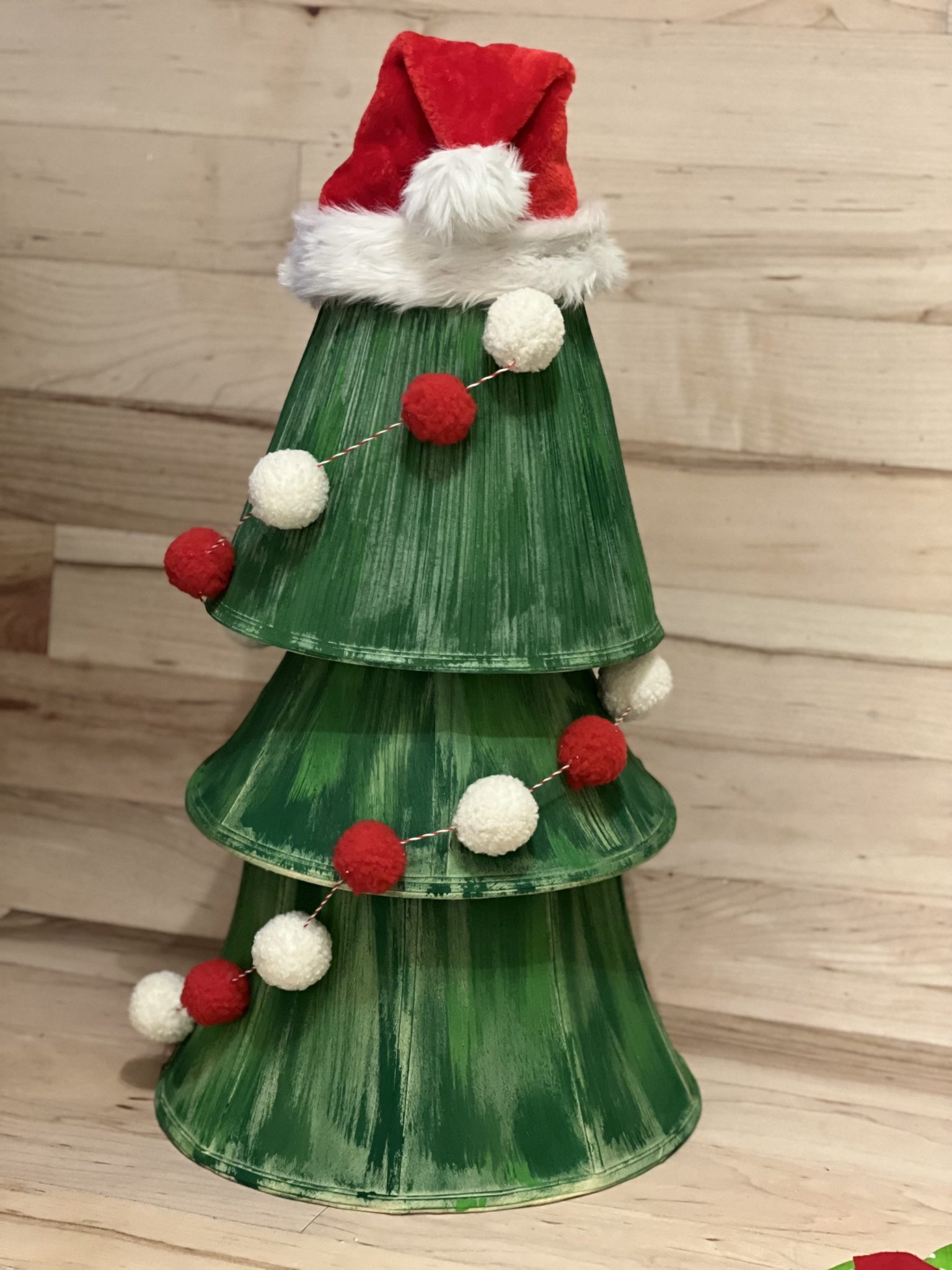 diy lamp shade christmas tree