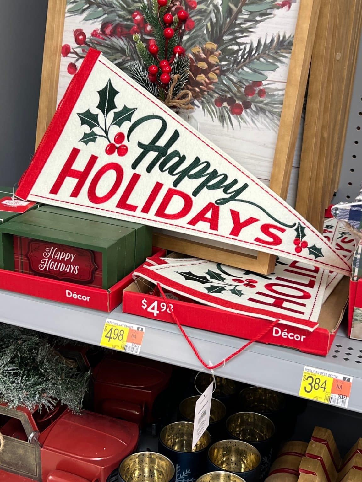 the cutest Walmart Christmas decorations ReFabbed