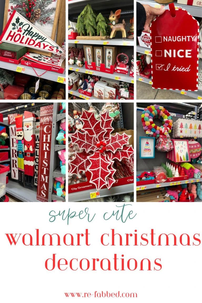 the cutest Walmart Christmas decorations ReFabbed