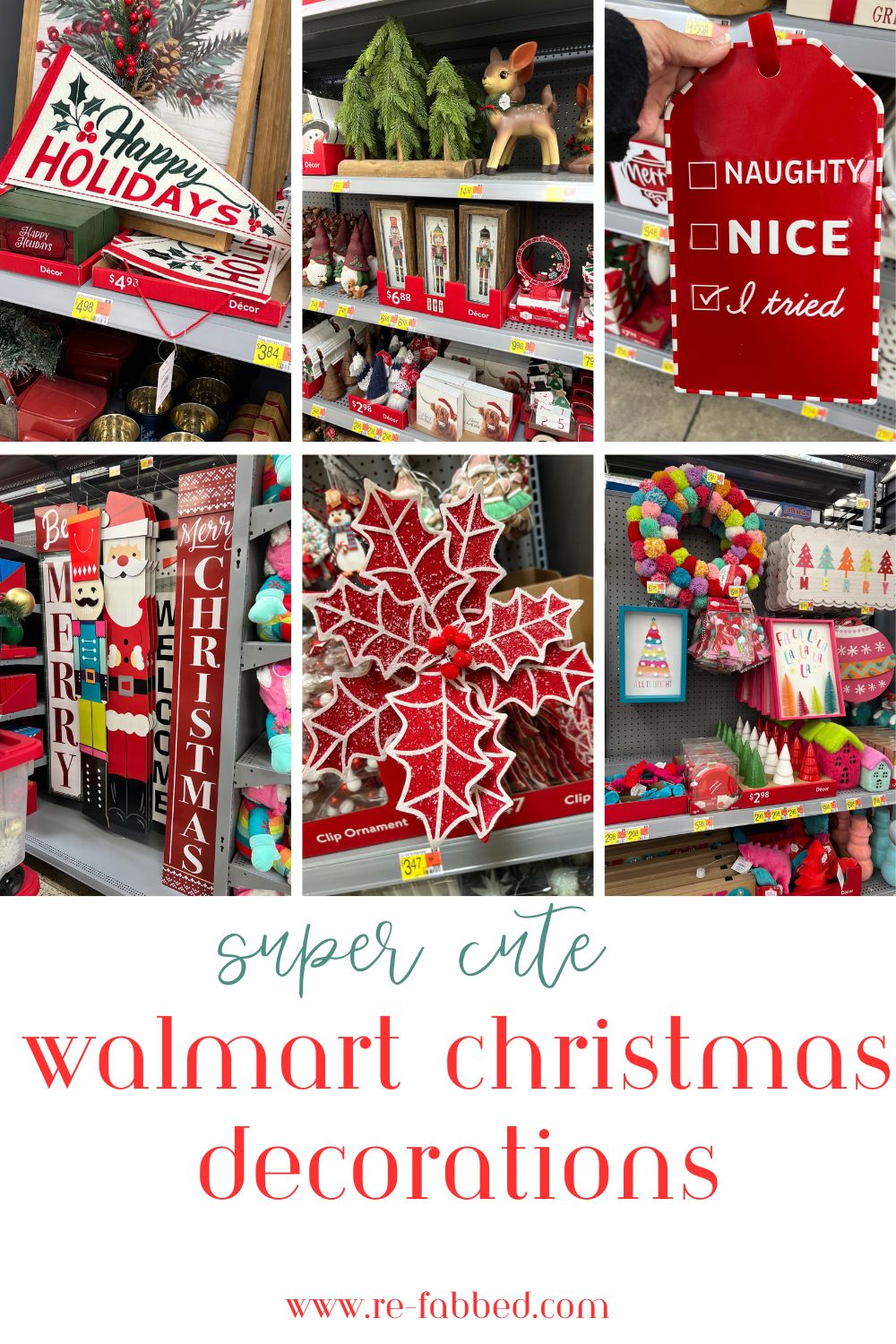 The Cutest Walmart Christmas Decorations Re Fabbed   Walmart Christmas Decorations 