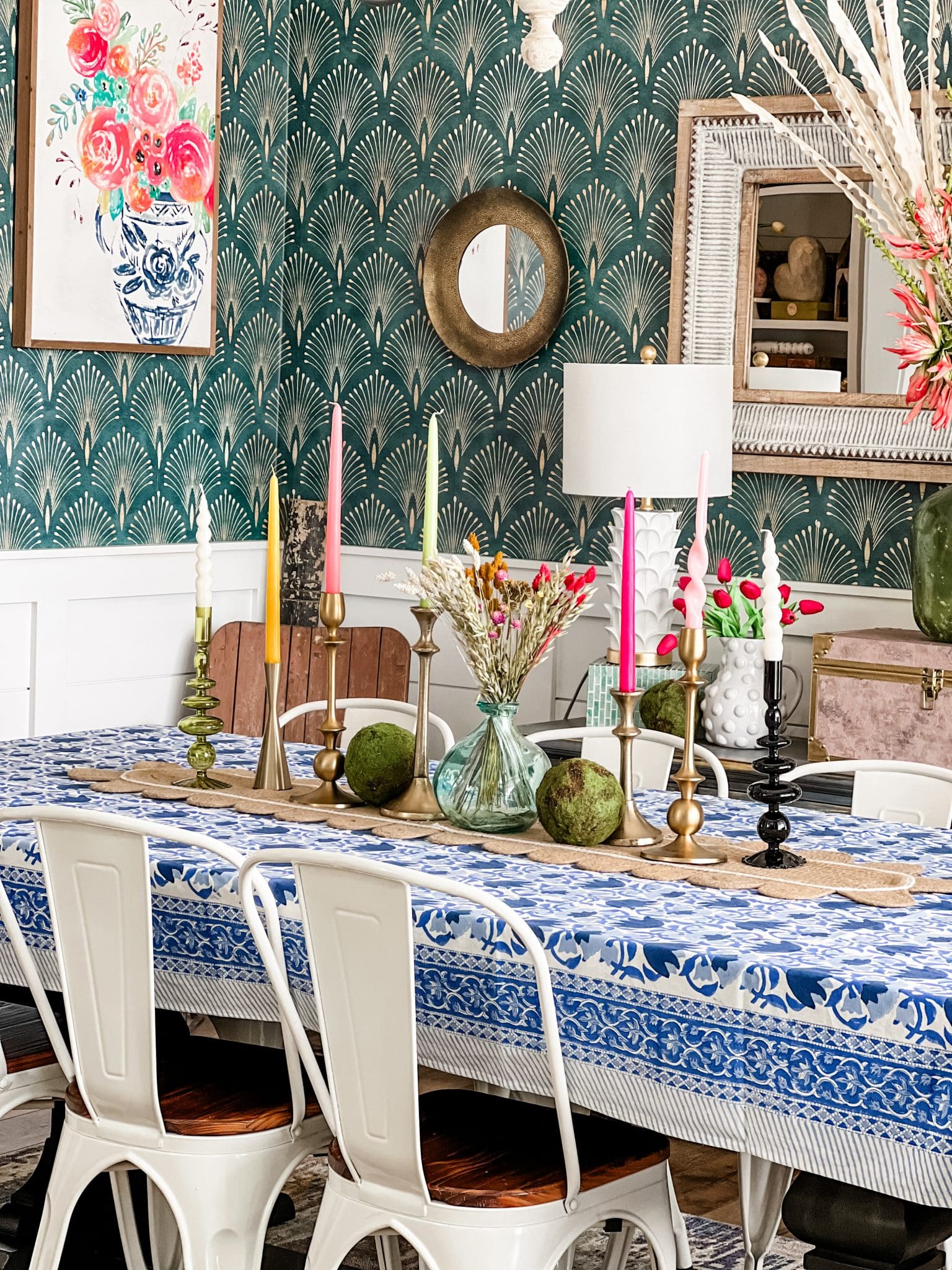 colorful and fun dining room inspiration - Re-Fabbed