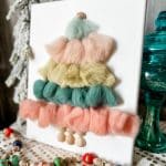how to make a christmas tree from wool