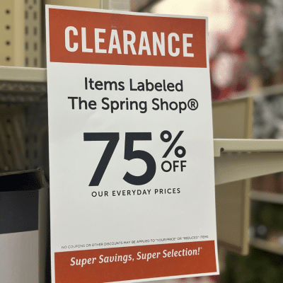 hobby lobby 75% off spring sale finds