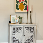 how to makeover furniture using target sticky tiles