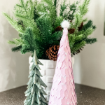 how to make a cute cone tree using scrapbook paper