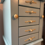 how to makeover a jewelry chest for less than 10 dollars